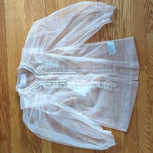 Simone Rocha x H&M tulle blouse, UK8/US4
